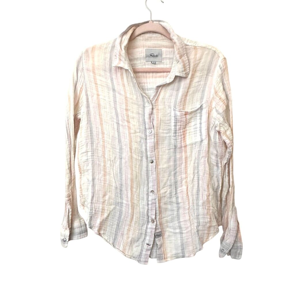RAILS Ellis Striped Button Down Aurora Stripe Lar… - image 2